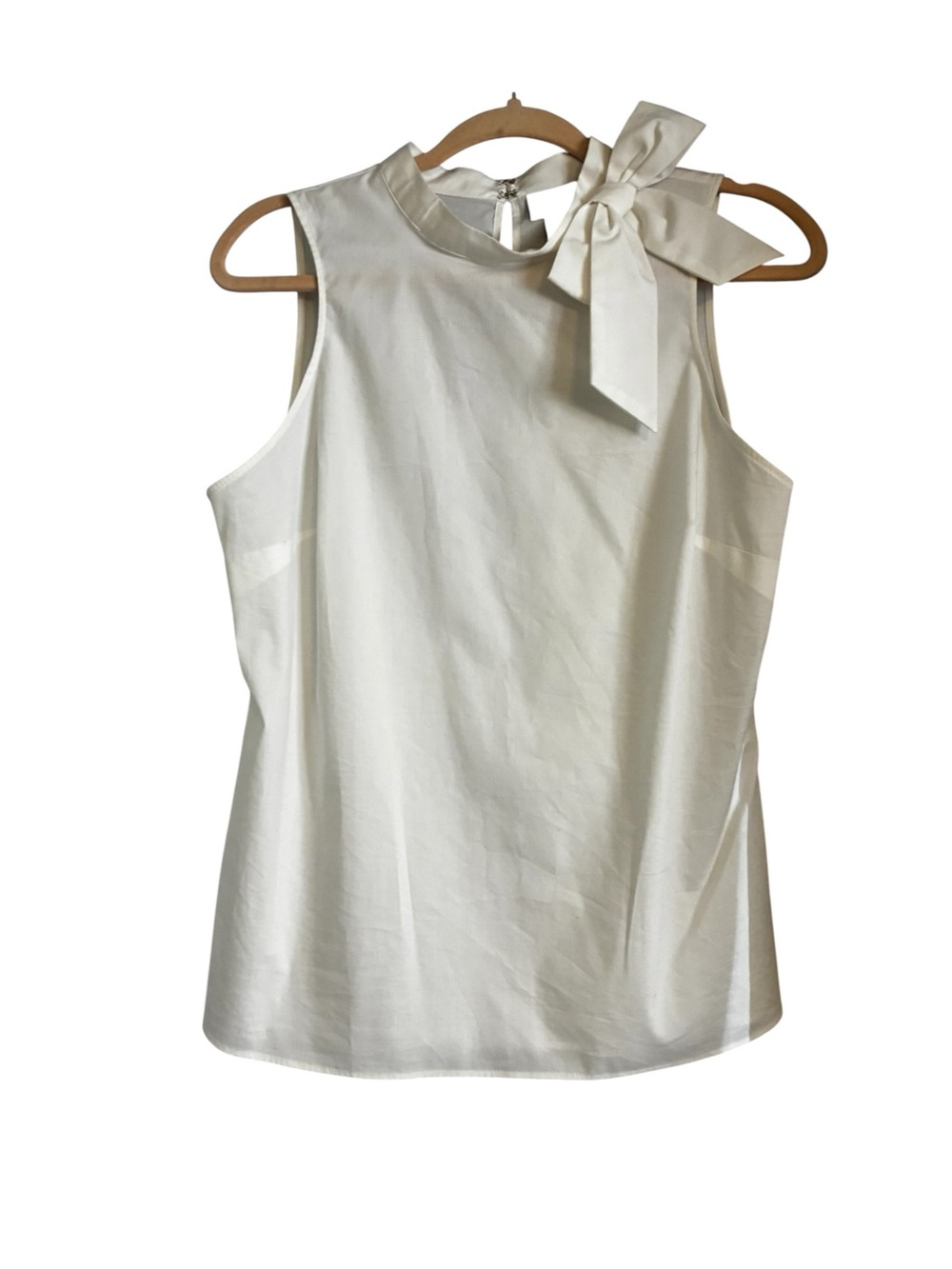 Worthington Cream Sleeveless Bow-Neck Camisole